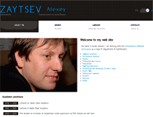 Tablet Screenshot of alexeyzaytsev.com